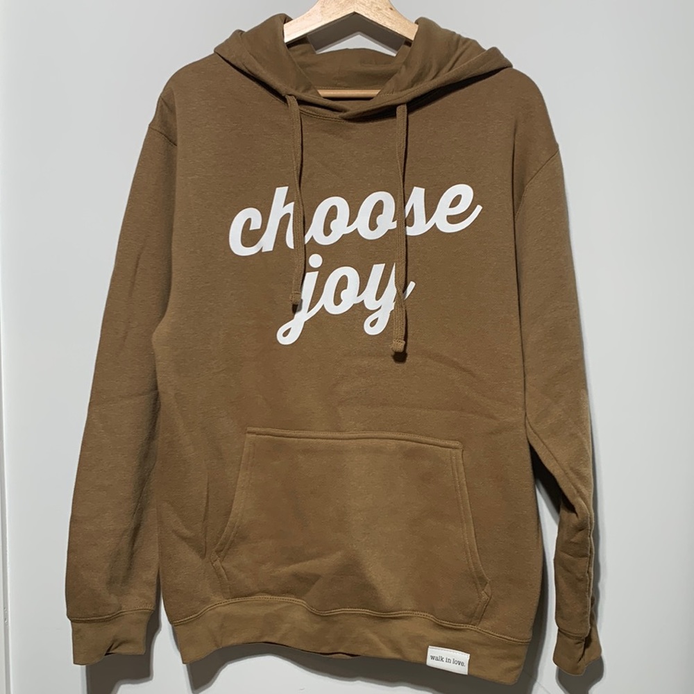 Walk in Love. Choose Joy Unisex Medium Hoodie